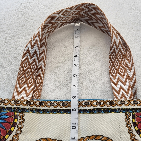 Brighton TC AR Canvas Tote All You Need Is Love with Weaved Handle NWOT - Picture 6 of 11